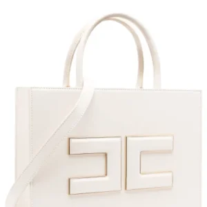 elisabetta franchi γυναικεία τσάντα λευκή