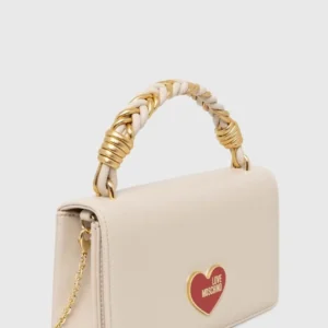 Γυναικεία Τσάντα love moschino μπεζ