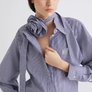 Marella Πουκάμισο με γραβάτα και λεπτομέρεια λουλουδιών AVILA