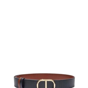 Twinset Γυναικεία Ζώνη καφέ-μάυρο Reversible Leather Belt